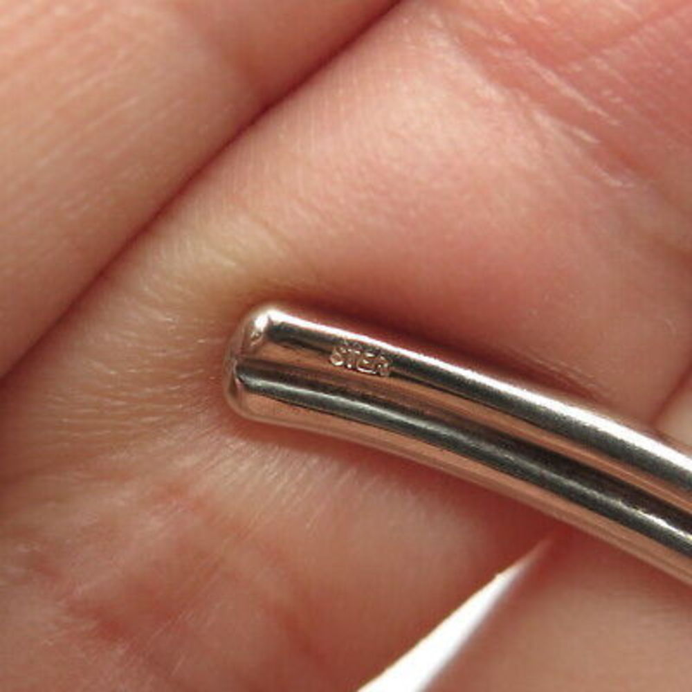 925 Sterling Silver Vintage Knot Adjustable Cudd Bracelet 6.5" - Picture 8 of 8
